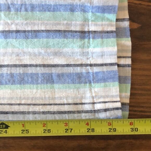 NWT Vince Camuto Linen Aqua Ice Striped Pants - S - Picture 9 of 9